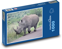 Weiße Nashorn. Puzzle 1000 Teile - 60 x 46 cm