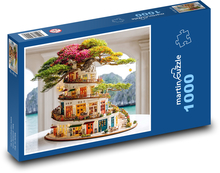 Miniatúrny dom - bonsai Puzzle 1000 dielikov - 60 x 46 cm 