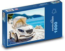 Baby kočárek - auto Puzzle 1000 - 60x46 cm