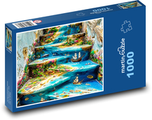Malowanie na schodach Puzzle 1000 elementów - 60x46 cm
