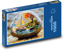 Sailboat - balls Puzzle 1000 pieces - 60 x 46 cm