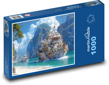 Modern yacht Puzzle 1000 pieces - 60 x 46 cm 