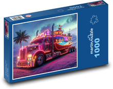 Coloured truck Puzzle 1000 pieces - 60 x 46 cm