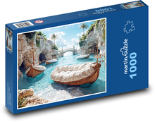 Gauč na lodi Puzzle 1000 - 60x46 cm