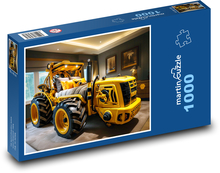 Bett - gelbes Auto Puzzle 1000 Teile - 60 x 46 cm