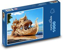 Boat on the beach Puzzle 1000 pieces - 60 x 46 cm 