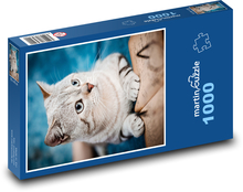 Mačka - domáce zviera Puzzle 1000 dielikov - 60 x 46 cm 