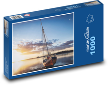 Segelboot - Sonnenuntergang Puzzle 1000 Teile - 60 x 46 cm
