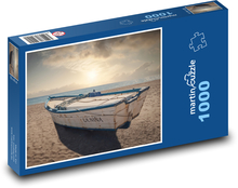 Sonnenuntergang - Boot Puzzle 1000 Teile - 60 x 46 cm