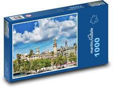 Centrum Barcelony Puzzle 1000 dielikov - 60 x 46 cm 