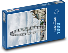 Londyn - okrągły Puzzle 1000 elementów - 60x46 cm