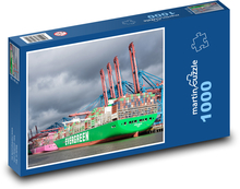 Kontajnerová loď Puzzle 1000 dielikov - 60 x 46 cm 