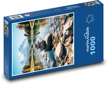 Jezero - kameny Puzzle 1000 dílků - 60 x 46 cm