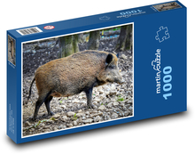 Boar in the forest Puzzle 1000 pieces - 60 x 46 cm 