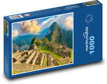 Góry - zachód słońca, Machu picchu Puzzle 1000 elementów - 60x46 cm