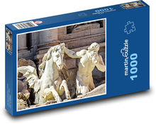 Socha - Fontána di Trevi, Rím Puzzle 1000 dielikov - 60 x 46 cm 