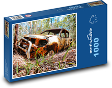 Burned car - terrain car Puzzle 1000 pieces - 60 x 46 cm 
