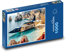 Samolot - nowoczesny hotel Puzzle 1000 elementów - 60x46 cm