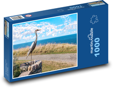 Volavka - socha Puzzle 1000 dílků - 60 x 46 cm