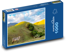 Krava - hovädzí dobytok, príroda Puzzle 1000 dielikov - 60 x 46 cm 