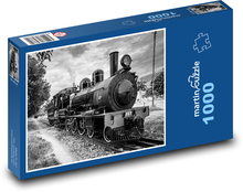 Železnica - parná lokomotíva Puzzle 1000 dielikov - 60 x 46 cm 