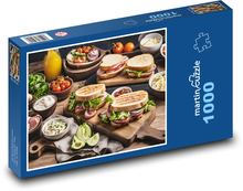 Jedlo - sendviče Puzzle 1000 dielikov - 60 x 46 cm 