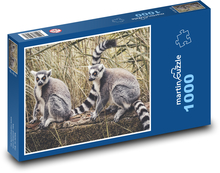 Lemuren - Halbaffen Puzzle 1000 Teile - 60 x 46 cm