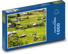 Ryžové pole Puzzle 1000 dielikov - 60 x 46 cm 