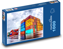 Nákladní kontejnery Puzzle 1000 dílků - 60 x 46 cm