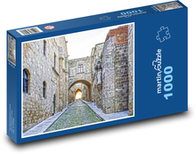 Rhodos - ulice rytířů Puzzle 1000 - 60x46 cm