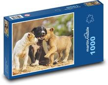 Pes - štěňata Puzzle 1000 dílků - 60 x 46 cm