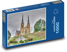 Kościół - architektura Puzzle 1000 elementów - 60x46 cm