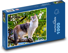 Zwierzę domowe - kot na drzewie Puzzle 1000 elementów - 60x46 cm