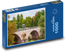 Most - drzewa Puzzle 1000 elementów - 60x46 cm