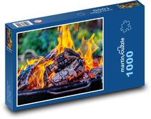 Oheň - popel Puzzle 1000 - 60x46 cm
