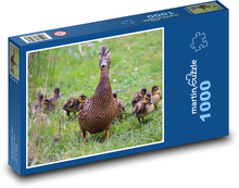 Kačica s kurčatami Puzzle 1000 dielikov - 60 x 46 cm 
