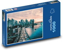 Město - západ slunce Puzzle 1000 dílků - 60 x 46 cm