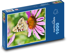 Butterfly on a flower Puzzle 1000 pieces - 60 x 46 cm 