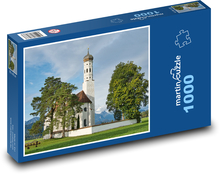 Kościół św. Kolomana - Niemcy Puzzle 1000 elementów - 60x46 cm