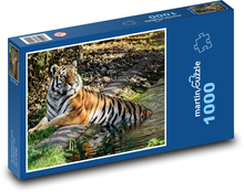 Tiger vo vode Puzzle 1000 dielikov - 60 x 46 cm 