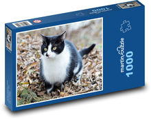 Herbst - Katze Puzzle 1000 Teile - 60 x 46 cm