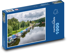 Lode - prístav Puzzle 1000 dielikov - 60 x 46 cm 