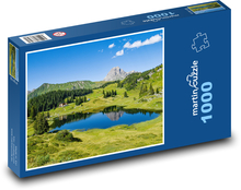 Horské jezero - Rakousko Puzzle 1000 dílků - 60 x 46 cm