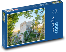 Zrúcanina hradu Puzzle 1000 dielikov - 60 x 46 cm 