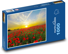 Poppies - Field Puzzle 1000 pieces - 60 x 46 cm 