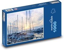 Marina - lodě Puzzle 1000 dílků - 60 x 46 cm