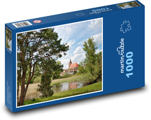 Park - Kirche Puzzle 1000 Teile - 60 x 46 cm