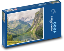 Bavorsko - horské jezero Puzzle 1000 dílků - 60 x 46 cm