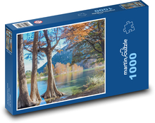 Jesenná krajina - rieka Puzzle 1000 dielikov - 60 x 46 cm 