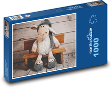 Plyšová hračka - ovca Puzzle 1000 dielikov - 60 x 46 cm 